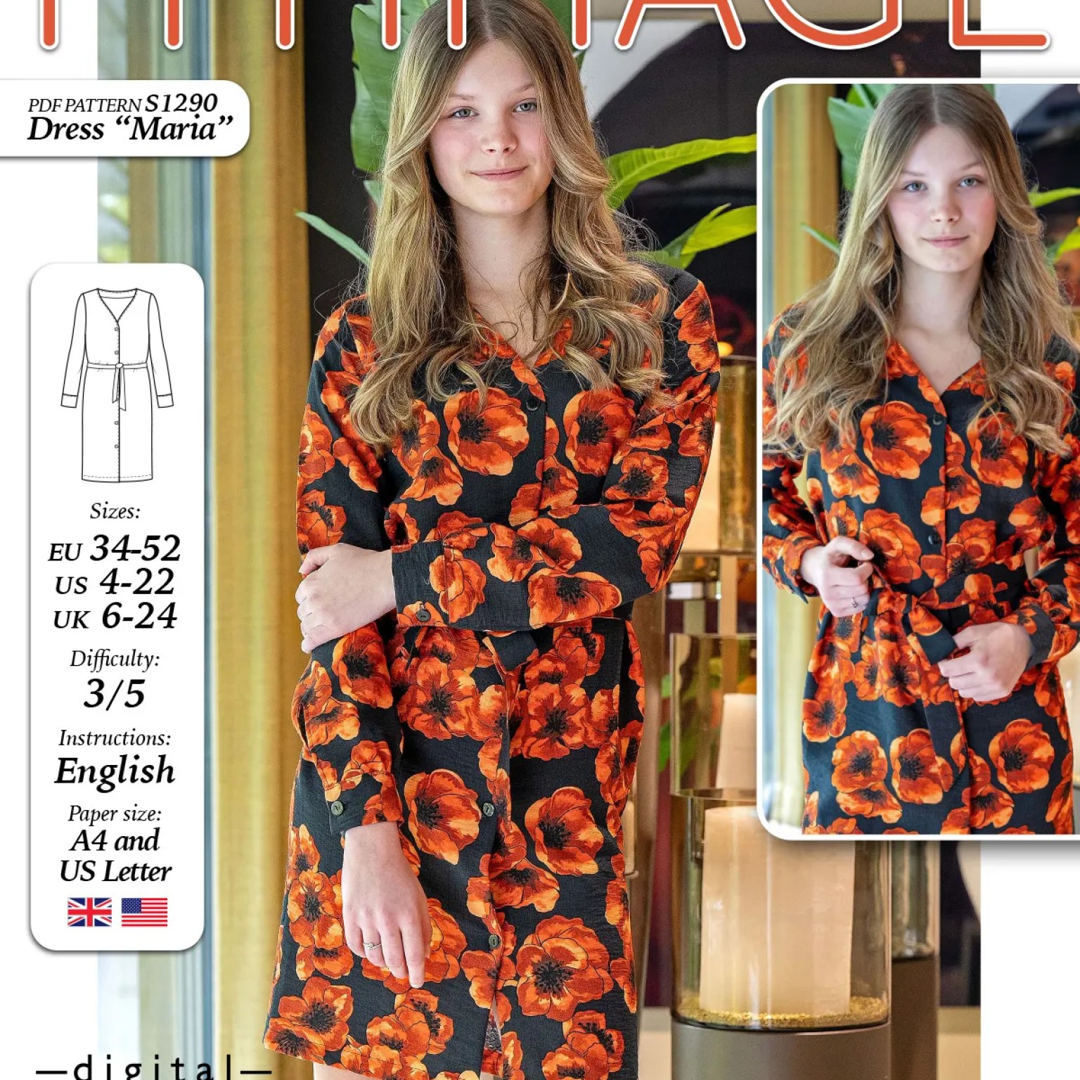 S1290 Dress Maria