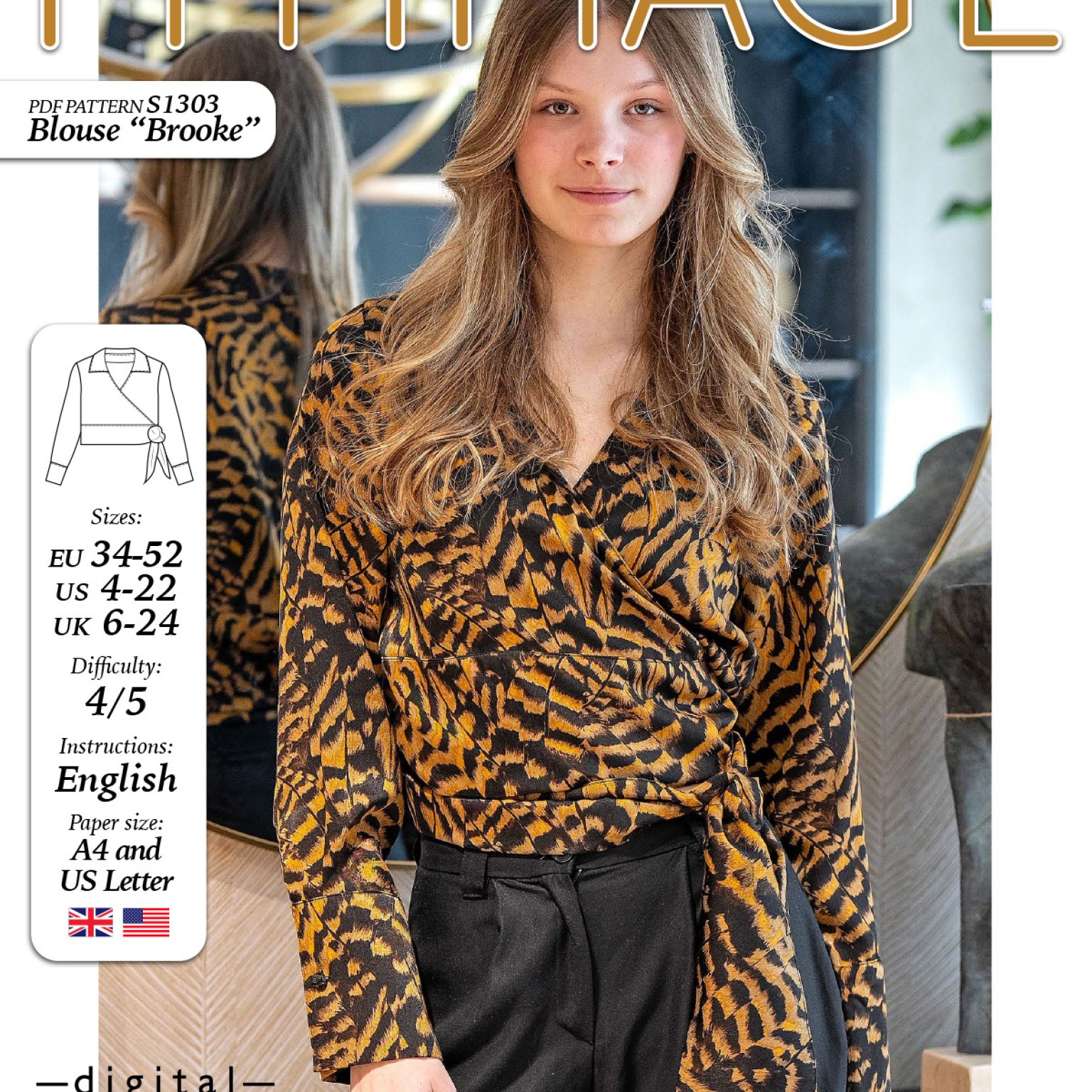 S1303 Blouse Brooke