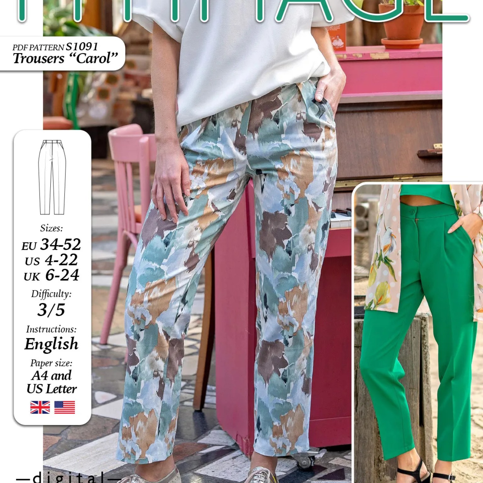 S1091 Trousers Carol