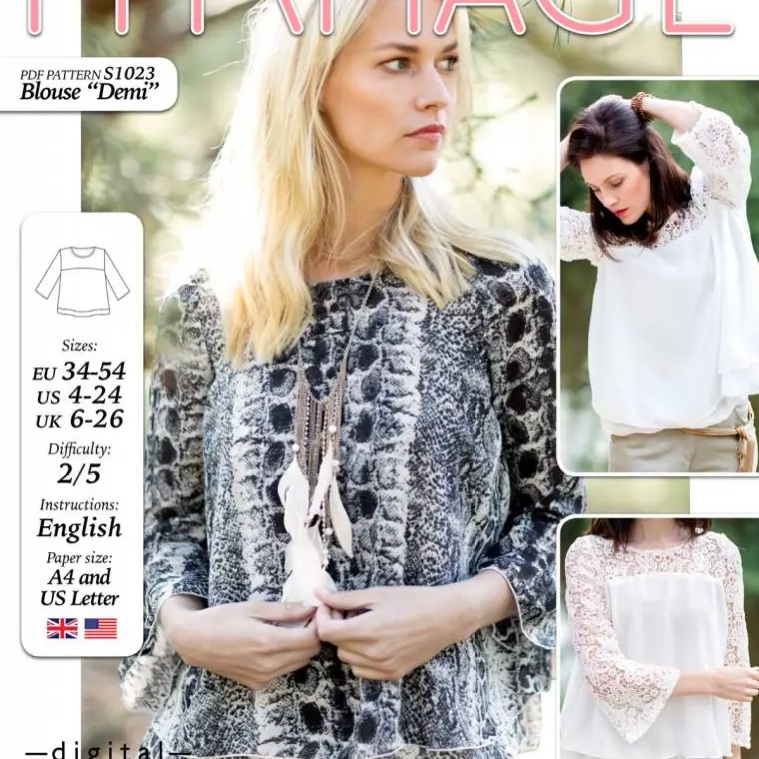 S1023 Blouse Demi S1023 Blouse Demi
