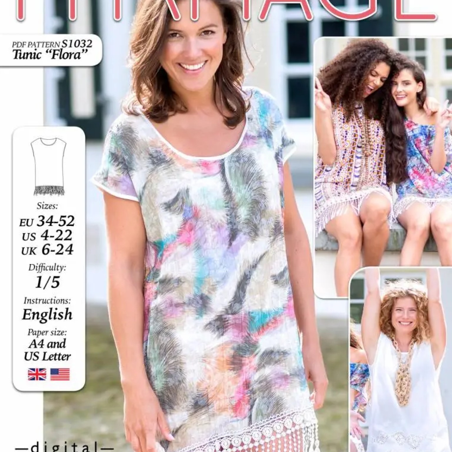 S1032 Tunic Flora S1032 Tunic Flora