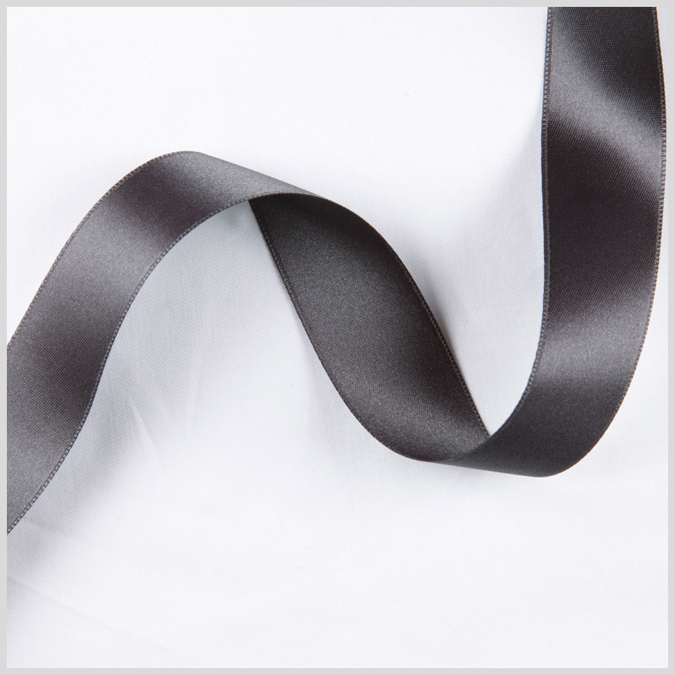 2.5″ Charcoal Double Face French Satin Ribbon 2.5″ Charcoal Double Face French Satin Ribbon