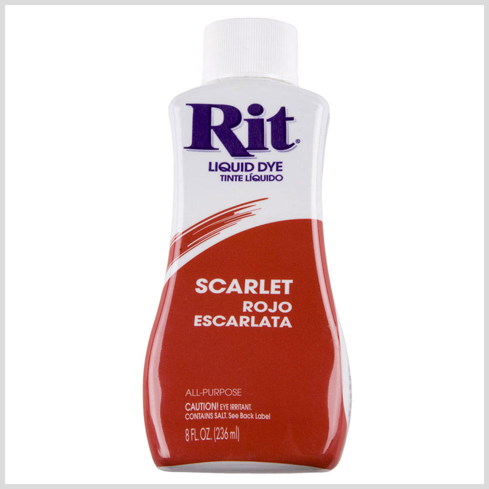 Rit All-Purpose Liquid Fabric Dye – Scarlet – 8oz Bottle Rit All-Purpose Liquid Fabric Dye – Scarlet – 8oz Bottle