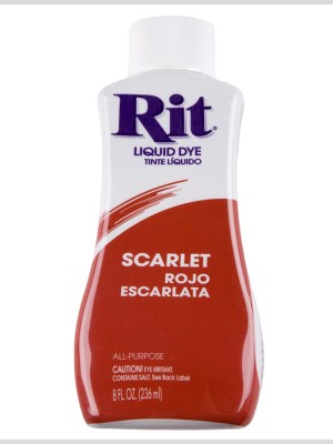 Rit All-Purpose Liquid Fabric Dye – Scarlet – 8oz Bottle Rit All-Purpose Liquid Fabric Dye – Scarlet – 8oz Bottle