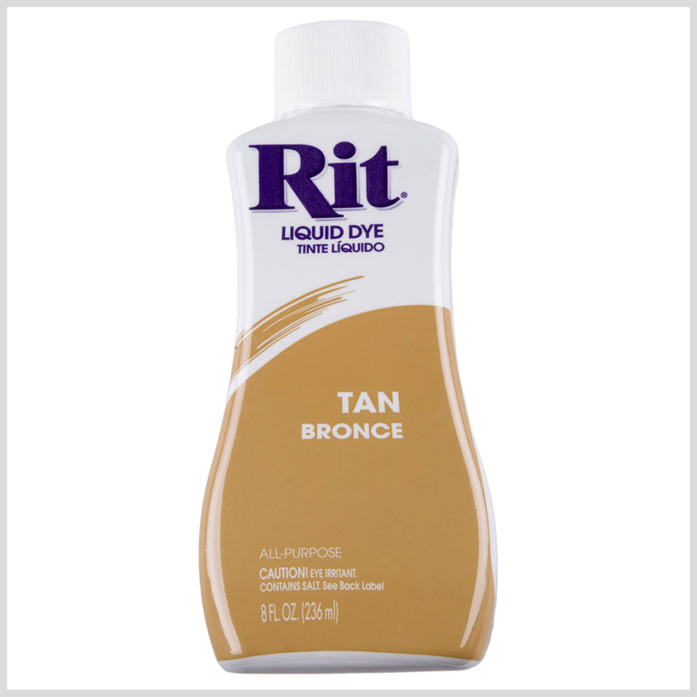Rit All-Purpose Liquid Fabric Dye – Tan – 8oz Bottle Rit All-Purpose Liquid Fabric Dye – Tan – 8oz Bottle