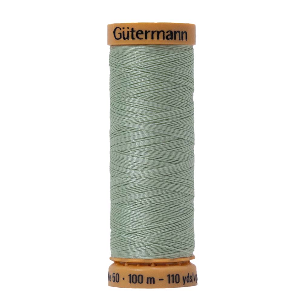 Gutermann Natural Cotton Thread 100m – 7940 Light Silver Green Gutermann Natural Cotton Thread 100m – 7940 Light Silver Green