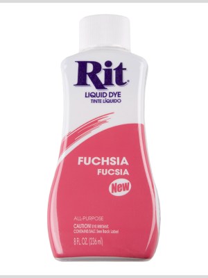 Rit All-Purpose Liquid Fabric Dye – Fuchsia – 8oz Bottle Rit All-Purpose Liquid Fabric Dye – Fuchsia – 8oz Bottle