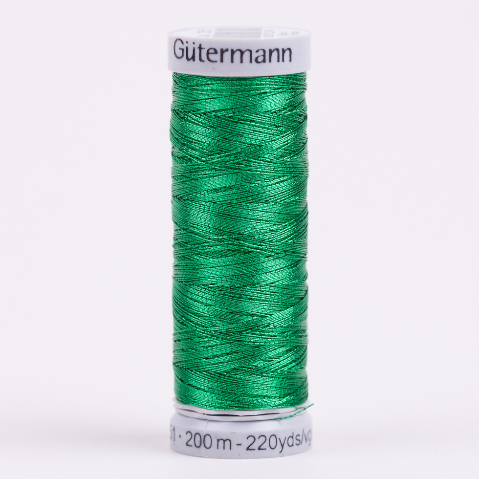 Gutermann Metallic Thread 200m – 235 Green Gutermann Metallic Thread 200m – 235 Green