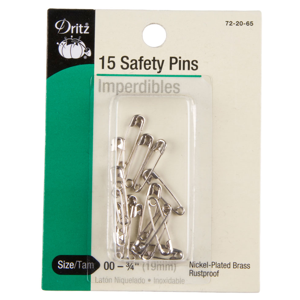 Dritz Safety Pins Size 00-3/4″ – 15ct Dritz Safety Pins Size 00-3/4″ – 15ct