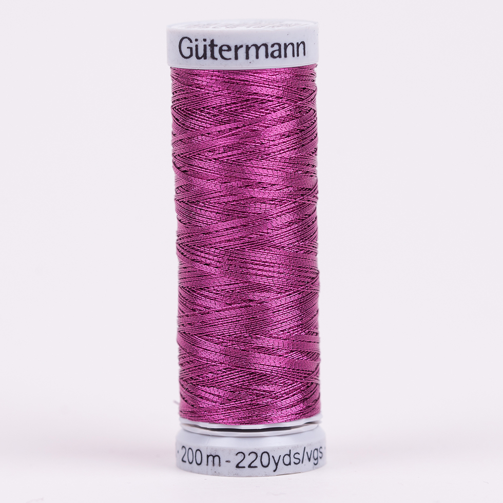 Gutermann Metallic Thread 200m – 5385 Fuchsia Gutermann Metallic Thread 200m – 5385 Fuchsia