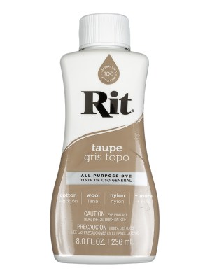 Rit All-Purpose Liquid Fabric Dye – Taupe – 8oz Bottle Rit All-Purpose Liquid Fabric Dye – Taupe – 8oz Bottle