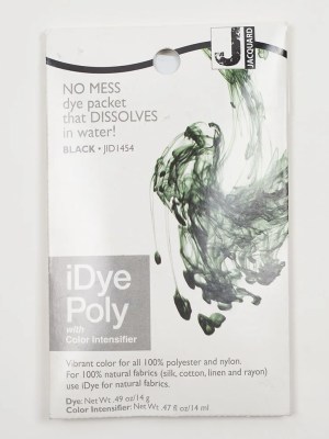 Jacquard iDye Poly Synthetic Fabric Dye – 454 Black Jacquard iDye Poly Synthetic Fabric Dye – 454 Black