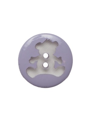 Italian Purple Teddy Bear Plastic Button – 24L/15mm Italian Purple Teddy Bear Plastic Button – 24L/15mm