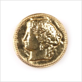 Gold Coin Metal Shank Back Button – 32L/20mm Gold Coin Metal Shank Back Button – 32L/20mm