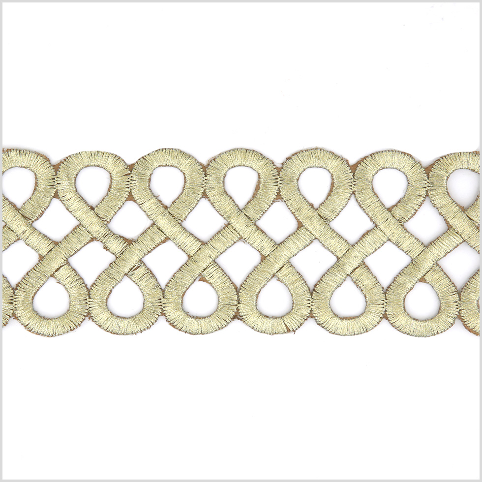2.5″ Gold Metallic Infinity Trim 2.5″ Gold Metallic Infinity Trim