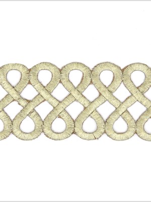2.5″ Gold Metallic Infinity Trim 2.5″ Gold Metallic Infinity Trim
