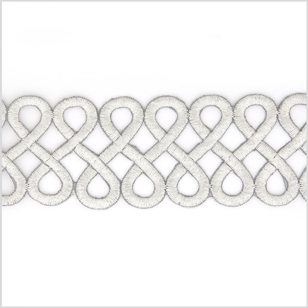 2.5″ Silver Metallic Infinity Trim 2.5″ Silver Metallic Infinity Trim