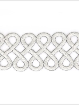 2.5″ Silver Metallic Infinity Trim 2.5″ Silver Metallic Infinity Trim