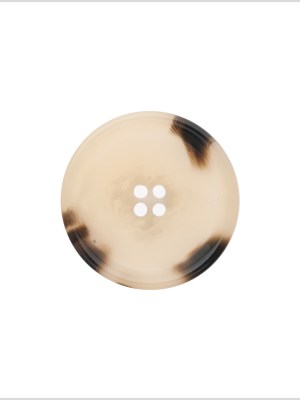 Italian Shiny Beige Rimmed 4-Hole Button – 40L/25.5mm Italian Shiny Beige Rimmed 4-Hole Button – 40L/25.5mm
