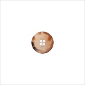 Italian Shiny Light Brown Rimmed 4-Hole Button – 24L/15mm Italian Shiny Light Brown Rimmed 4-Hole Button – 24L/15mm