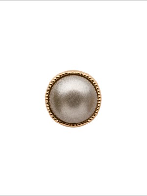 Italian Silver and Gold Shank Back Button – 16L/10mm Italian Silver and Gold Shank Back Button – 16L/10mm