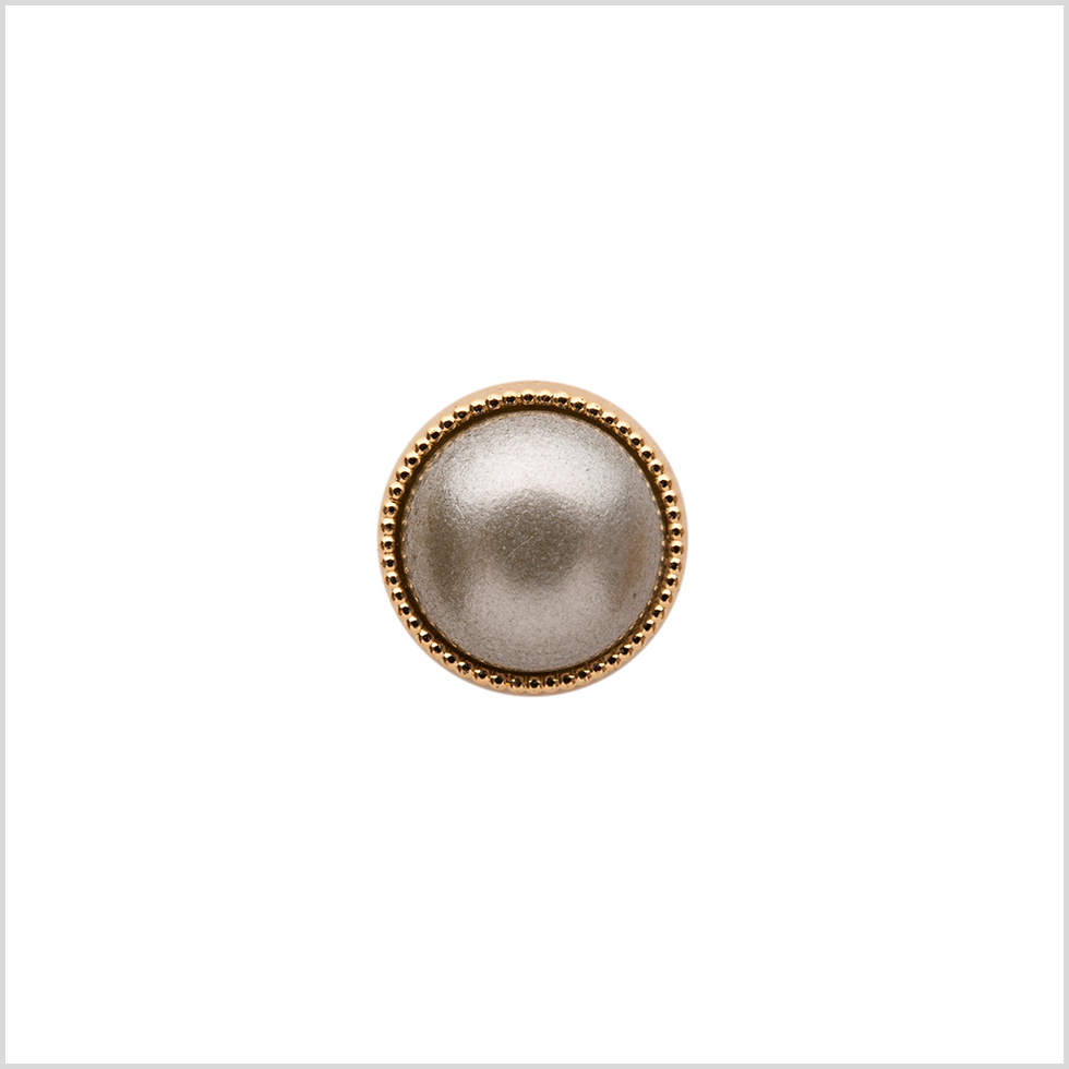 Italian Silver and Gold Shank Back Button – 16L/10mm Italian Silver and Gold Shank Back Button – 16L/10mm