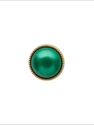 Italian Green/Gold Shank Back Button – 16L/10mm Italian Green/Gold Shank Back Button – 16L/10mm