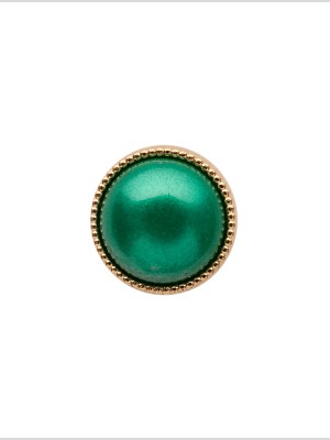 Italian Green/Gold Shank Back Button – 18L/11.5mm Italian Green/Gold Shank Back Button – 18L/11.5mm