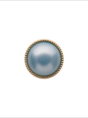 Italian Light Blue/Gold Shank Back Button – 18L/11.5mm Italian Light Blue/Gold Shank Back Button – 18L/11.5mm