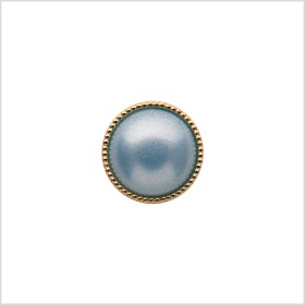 Italian Light Blue/Gold Shank Back Button – 18L/11.5mm Italian Light Blue/Gold Shank Back Button – 18L/11.5mm