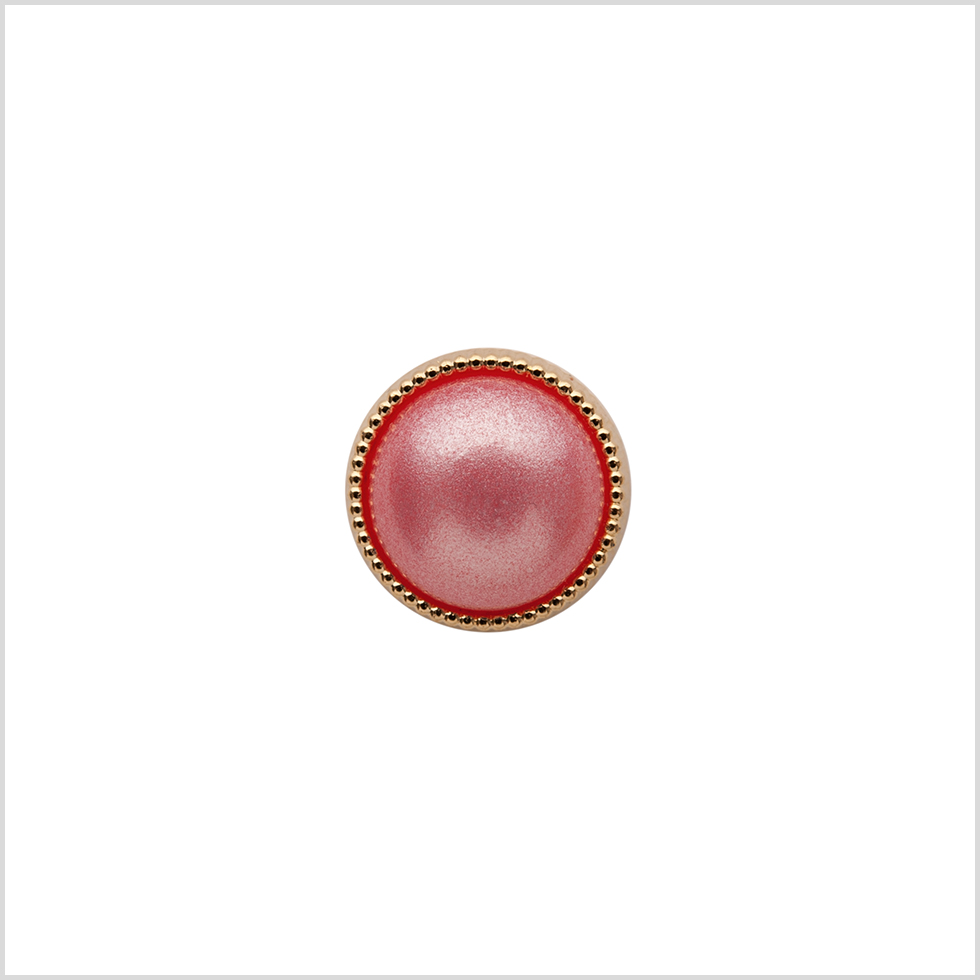Italian Pink/Gold Shank Back Button – 16L/10mm Italian Pink/Gold Shank Back Button – 16L/10mm