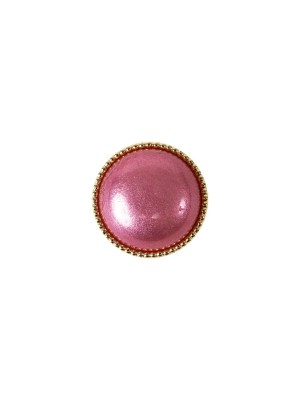 Italian Pink/Gold Shank Back Button – 18L/11.5mm Italian Pink/Gold Shank Back Button – 18L/11.5mm