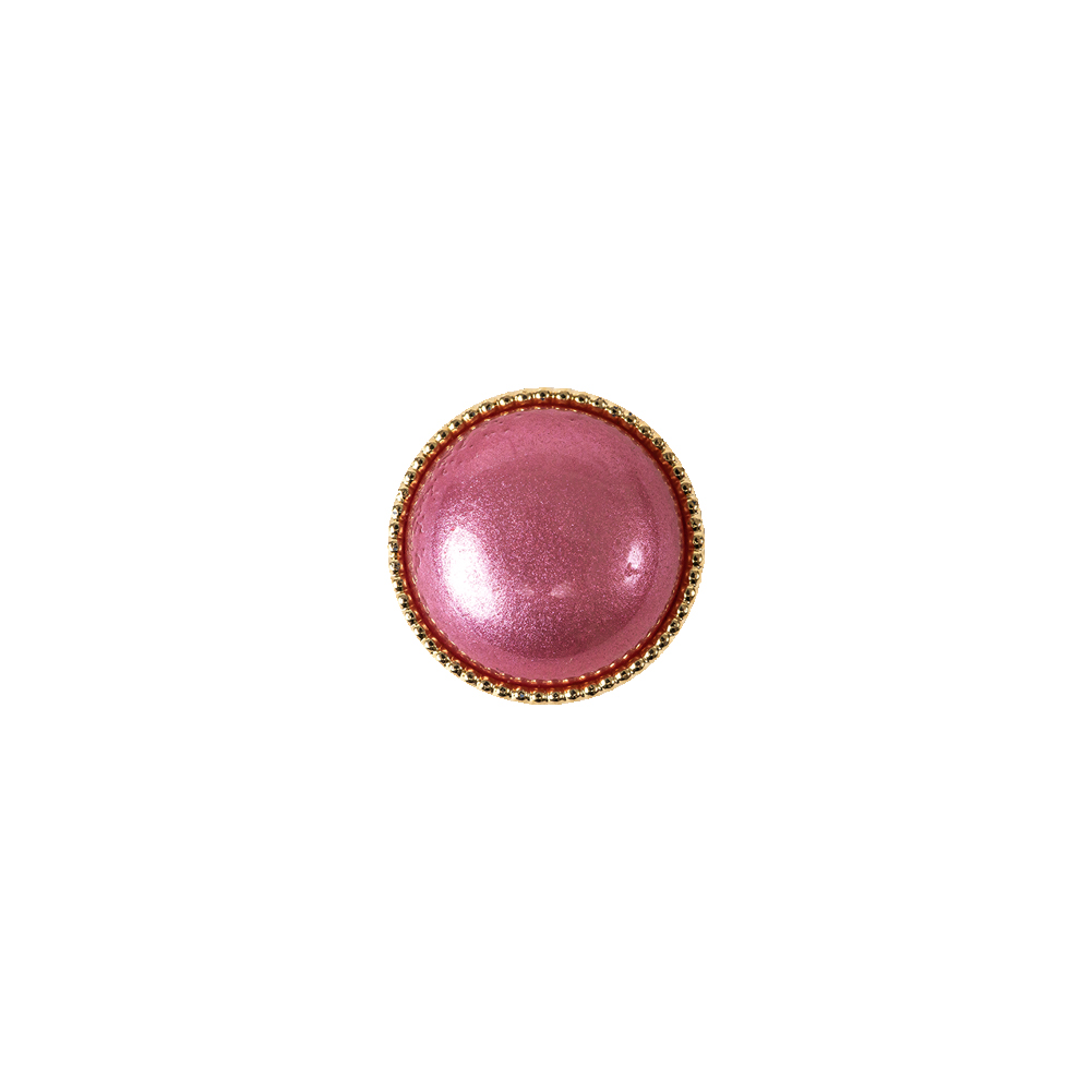 Italian Pink/Gold Shank Back Button – 18L/11.5mm Italian Pink/Gold Shank Back Button – 18L/11.5mm