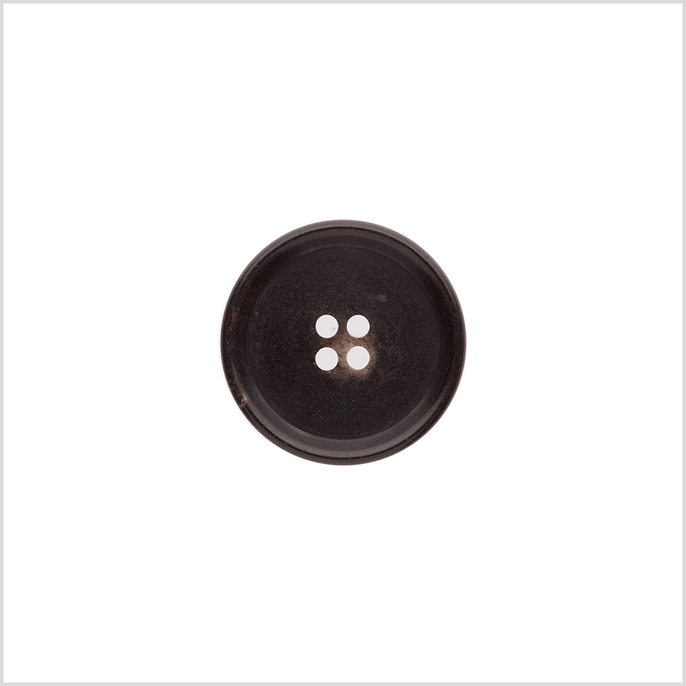 Italian Matte Brown Rimmed 4-Hole Button – 32L/20mm Italian Matte Brown Rimmed 4-Hole Button – 32L/20mm