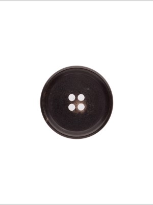 Italian Matte Brown Rimmed 4-Hole Button – 32L/20mm Italian Matte Brown Rimmed 4-Hole Button – 32L/20mm