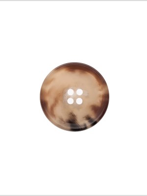 Italian Matte Light Brown Rimmed 4-Hole Button – 32L/20mm Italian Matte Light Brown Rimmed 4-Hole Button – 32L/20mm