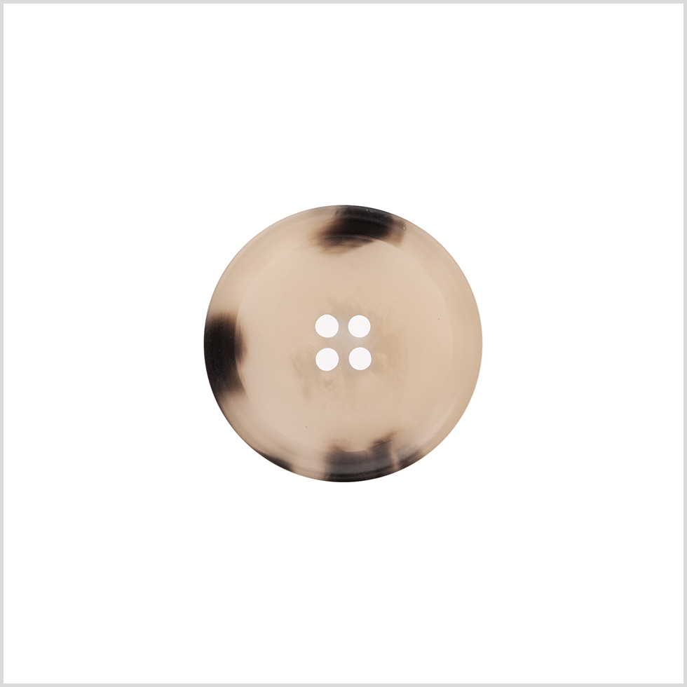 Italian Matte Beige Rimmed 4-Hole Button – 36L/23mm Italian Matte Beige Rimmed 4-Hole Button – 36L/23mm
