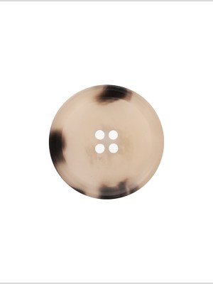 Italian Matte Beige Rimmed 4-Hole Button – 36L/23mm Italian Matte Beige Rimmed 4-Hole Button – 36L/23mm