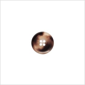 Italian Matte Beige/Brown Rimmed 4-Hole Button – 24L/15mm Italian Matte Beige/Brown Rimmed 4-Hole Button – 24L/15mm