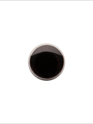 Italian Black/Silver Shank Back Button – 17L/10.5mm Italian Black/Silver Shank Back Button – 17L/10.5mm