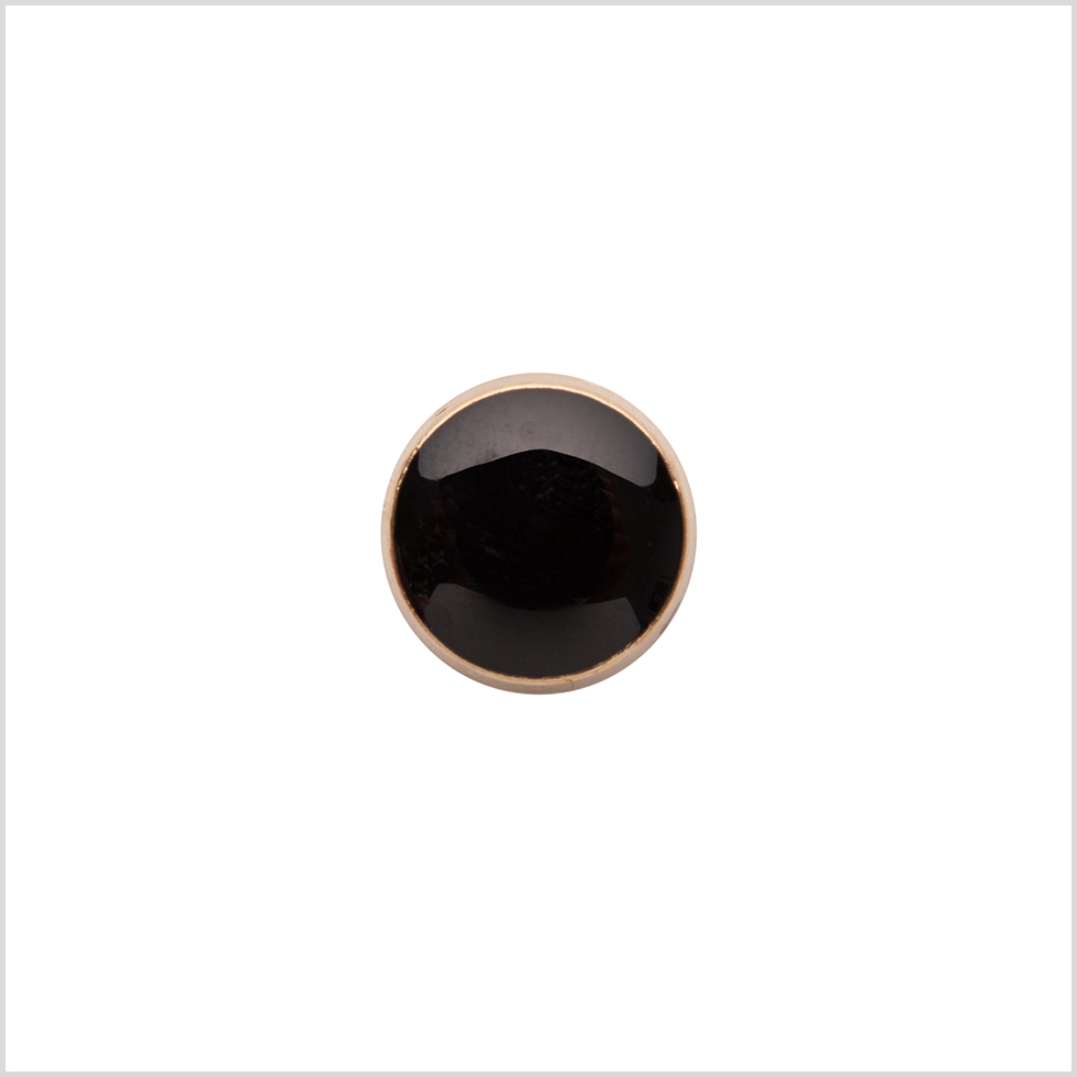 Italian Black/Gold Shank Back Button – 17L/10.5mm Italian Black/Gold Shank Back Button – 17L/10.5mm