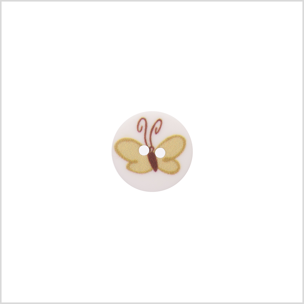 Italian Green Kids Butterfly Button – 24L/15mm Italian Green Kids Butterfly Button – 24L/15mm