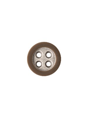 Rimmed Brown 4-Hole Button – 18L/11.5mm Rimmed Brown 4-Hole Button – 18L/11.5mm