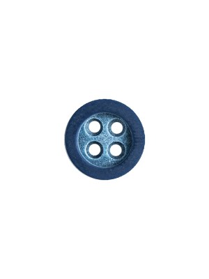 Rimmed Blue 4-Hole Button – 18L/11.5mm Rimmed Blue 4-Hole Button – 18L/11.5mm