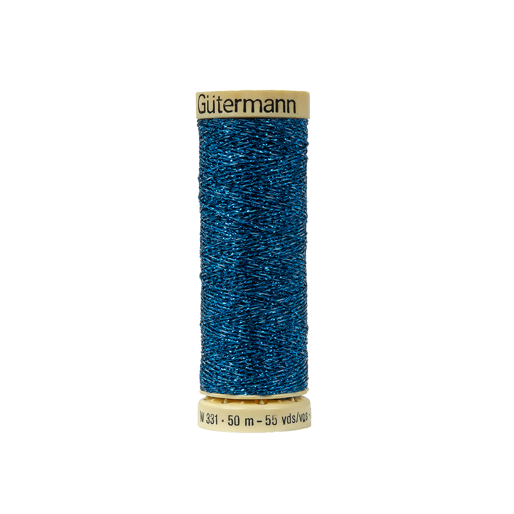 Gutermann Metallic Effect Thread 50m – 315 Cornflower Gutermann Metallic Effect Thread 50m – 315 Cornflower