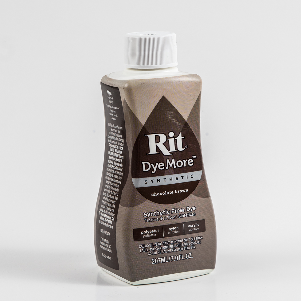 Rit DyeMore Synthetic Fiber Dye – Chocolate Brown – 7oz Bottle Rit DyeMore Synthetic Fiber Dye – Chocolate Brown – 7oz Bottle