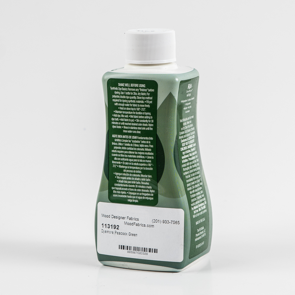 Rit DyeMore Synthetic Fiber Dye - Peacock Green - 7oz Bottle