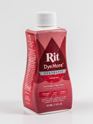 Rit DyeMore Synthetic Fiber Dye – Racing Red – 7oz Bottle Rit DyeMore Synthetic Fiber Dye – Racing Red – 7oz Bottle