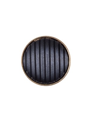 Italian Black and Gold Zamac Button – 24L/15mm Italian Black and Gold Zamac Button – 24L/15mm