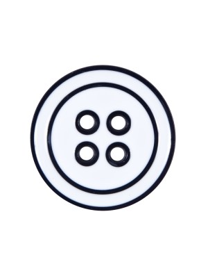 Italian Navy and White Plastic Button – 36L/23mm Italian Navy and White Plastic Button – 36L/23mm